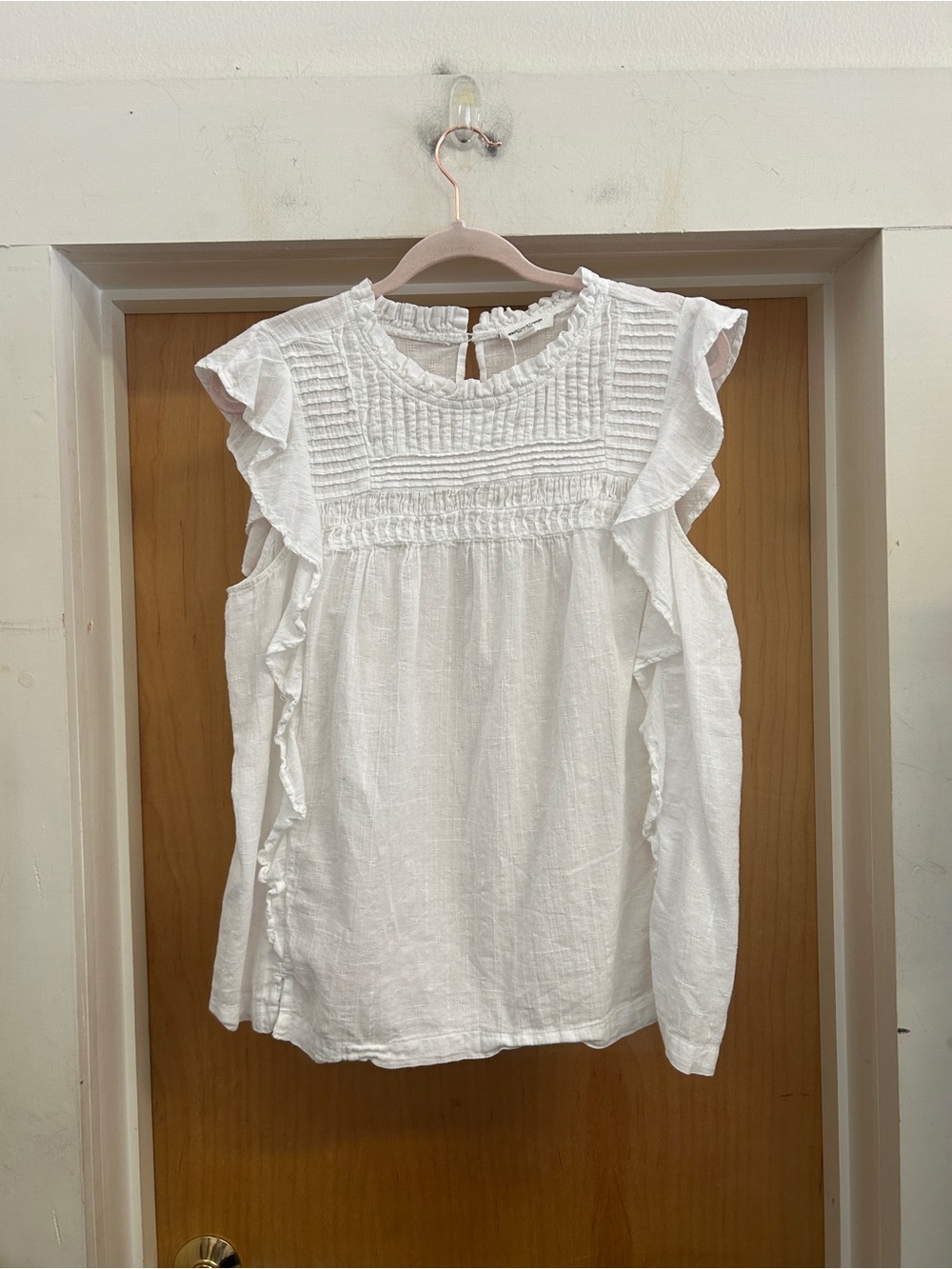 BeachLunchLounge 100% Cotton Peasant Top - size L